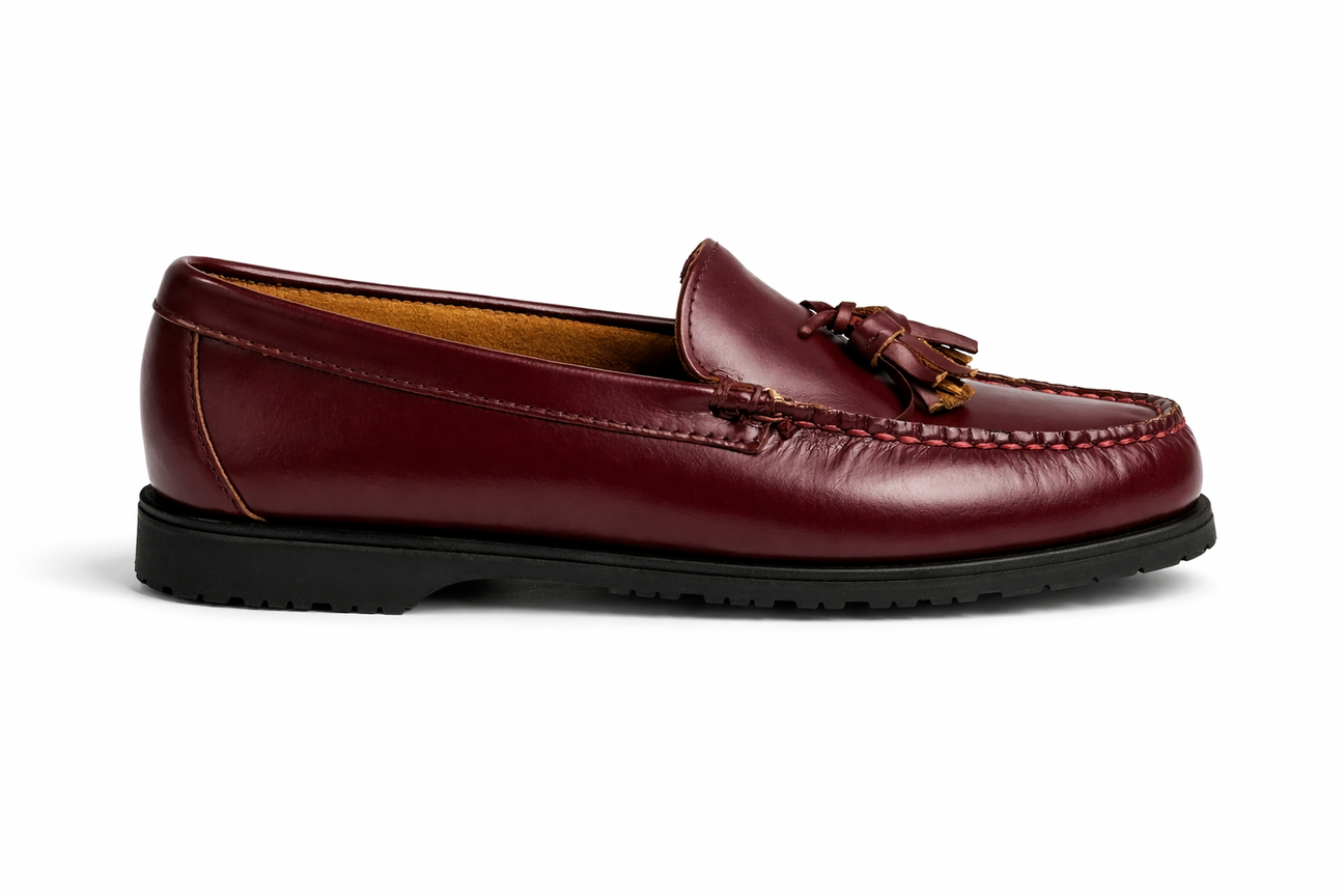 Women's Windham Tassel Slip On in Burgundy leather