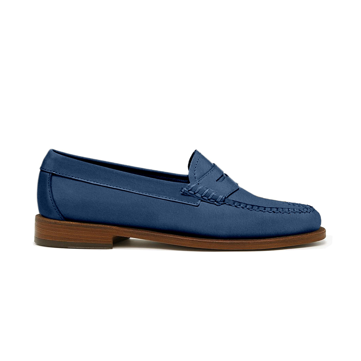 Women's Penny Nubuck Loafer Dark Blue