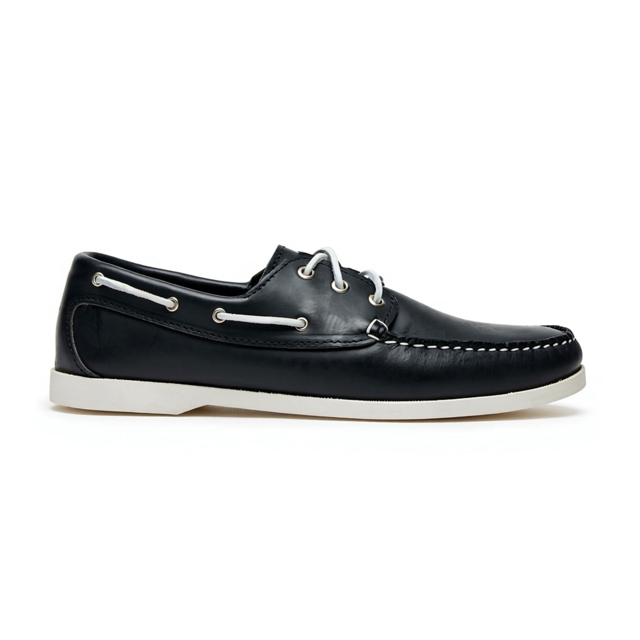 Men's Quoddy Head Boat Shoe in Navy leather